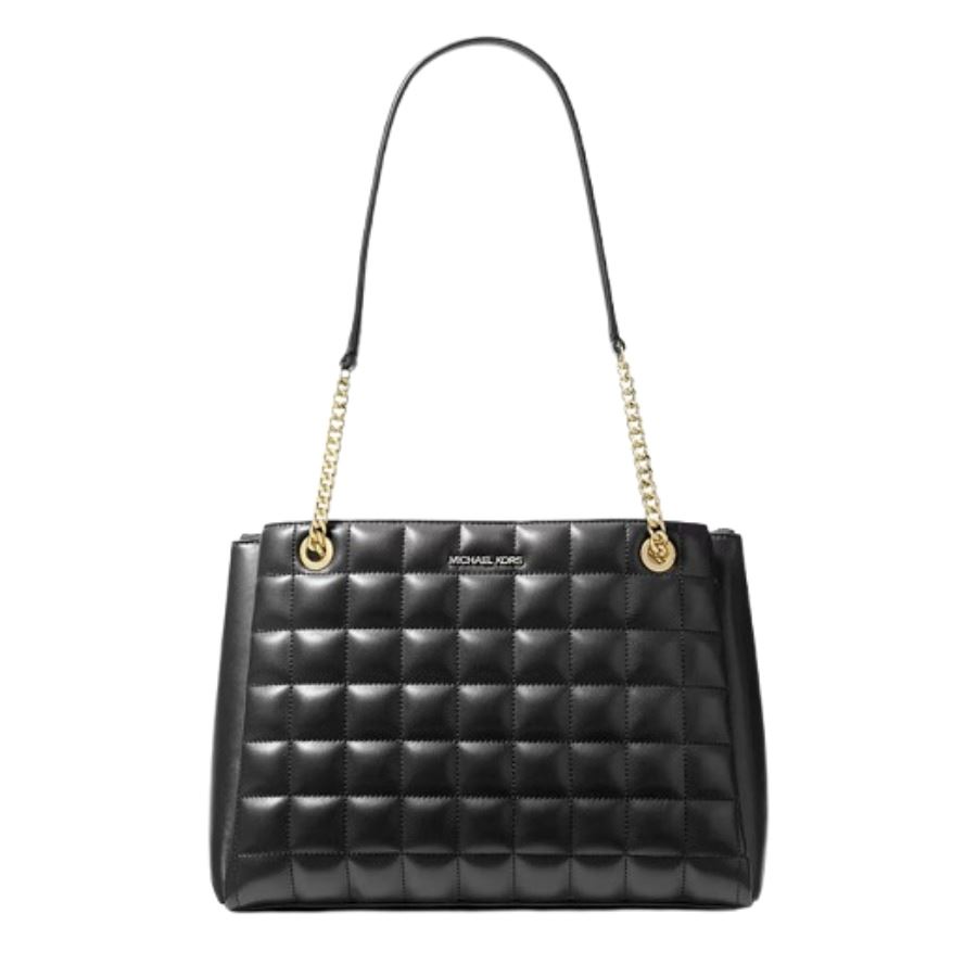 MICHAEL KORS BOLSO TOTE SOHO MEDIANO ALCOCHADO NEGRO